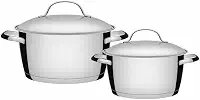 Jogo de Panelas com Fundo Triplo 2 Peças, Tramontina, 65660230, Inox