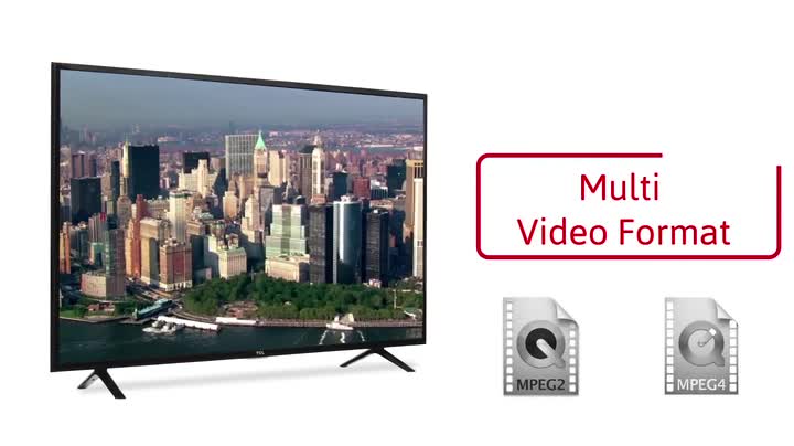 TCL 109.3 cm (43 inches) D2900 L43D2900 Full HD LED TV (Black