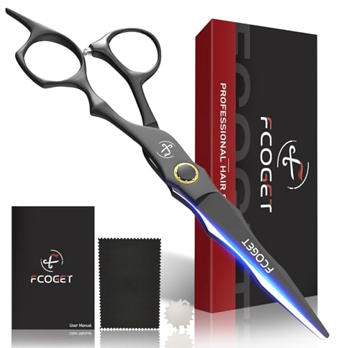 Professional Barber Hair Cutting Scissors Shears Right Hand - 6.8" HIGH-END Extremely Sharp Haircut Scissors Professional Hairdressing Shears 440C Stainless Steel for Salon Home Stylists