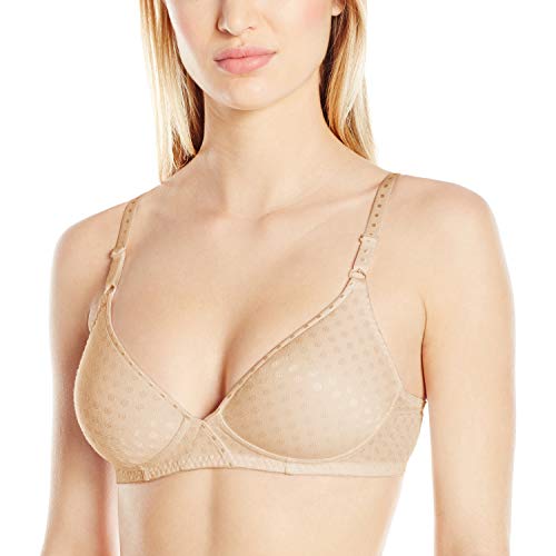 Fruit of the Loom Women's Lightly Padded Wirefree Bra, Sand, 40B