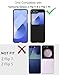 Cresee Case for Samsung Galaxy Z Flip 7 FE/Z Flip 6, Thin Hard Matte Polycarbonate Phone Cover for Z Flip7 FE/Z Flip6 - Black