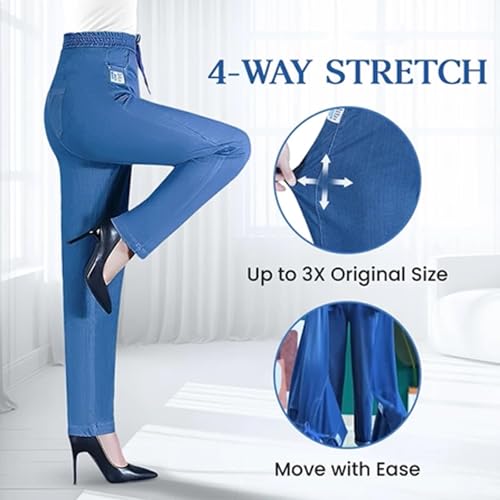 Janemore Jeans, Comfijeans High Waist Ultra-Stretch Mom Jeans，Janemore Pants，2025 Ultra-StretchFitComfy Jeans for Women,3