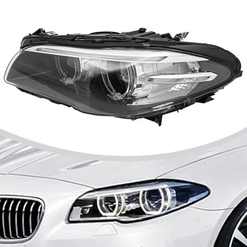 Headlight Assembly Xenon Headlight Left Headlamp Replacement For 2014 2015 2016 2017 BMW 5 Series F10/F18 Left Driver Side
