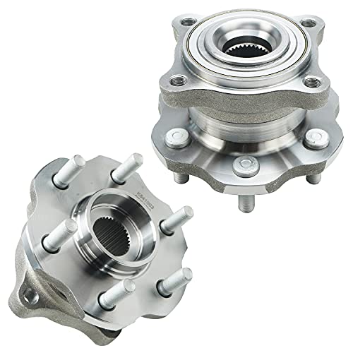 Detroit Axle - 2 Rear Wheel Bearing Hub for 2005-2012 Nissan Pathfinder, 2005-2008 Armada, Wheel Hub Bearings Assembly Set Replacement, 2006 2007 2009 2010 2011 Pair Hubs