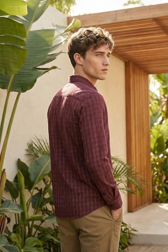 Image of Allen Solly Men's Checkered Formal Shirt | Full Sleeve | Regular Fit | Crisp Tailored Look | Office & Workwear