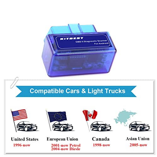 Obd2 Scanner Bluetooth For Android, Mini Obd2 Scanner Car Diagnostic Tool Obdii Auto Check Engine Light Code Reader #TOP1
