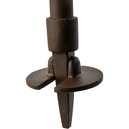 Januel – Sitzrute – Teleskopbeine – Sitzfläche Leder – Höhe 60 bis 100 cm – Freizeit Natur Outdoor Camping Jagd Angeln Bushcraft – Braun