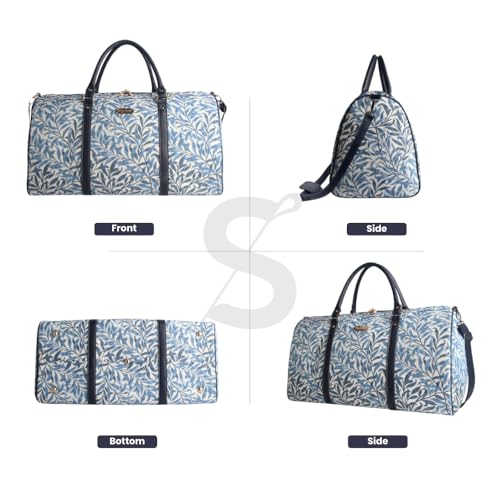 Image of Women Large Duffel Bag, Ladies Carry-on Overnight Weekender, Womens Hand Luggage, Travel Bags for Teens & Girls, Willow Bough, X-Large, Hand Luggage
