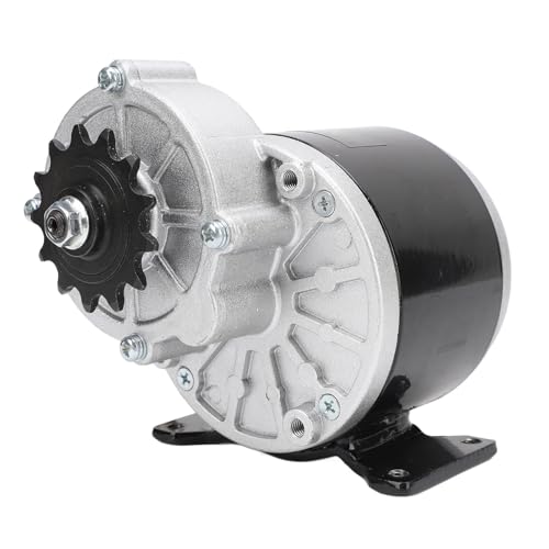 BuyWeek Getriebemotor 36V 350W Reduktionsmotor mit 13 Zahn Kettenrad, MY1016Z3 350 RPM Hohes Drehmoment Reduktion Elektromotor für Elektrofahrrad, Elektroroller, ATV, Leichte Motorrad