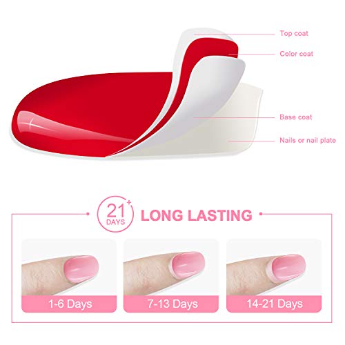 ab gel Autumn Winter Gel Nail Polish Set - 8 Colors Red Glitter Collection Soak Off UV LED Gel Polish Kit