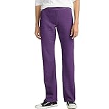 Hanes ComfortSoft Women's Petite Open Bottom Leg Sweatpant_Vlt Spdr HTR_XL