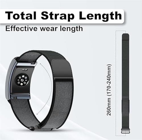 Image of Soft Nylon Sport Strap Breathable, Durable Strap Compatible For Amazfit Helio Strap