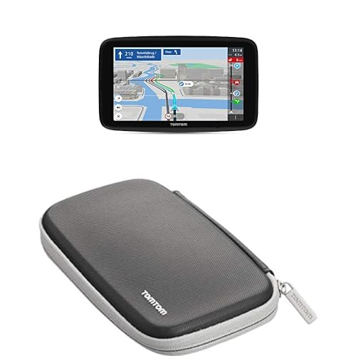 TomTom GO Discover 6" Sat Nav with Traffic, Speed Cams, Maps, WiFi, Parking, Fuel, Mount & Carry Case for 6" TomTom Sat Navs (GO, Essential, Premium, Discover, Professional, Expert, Camper)