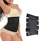 Youmymine Compression Lower Back Brace, Snatch Me Up Bandage, Wrap Lumbar Waist Support Belt, Adjustable Comfortable Back Braces for Lower Back Pain Relief (Black, one Szie)