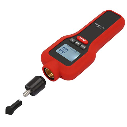 2-19999 LCD Digital Tachometer ht Handheld Non Contact Rotate Speed Meter 2-99999, 4 Different Connecting Head Tach Rotate Speed Meter tachometer for Test Rotational Speed Tachometers by DAUERHAFT - Image 5