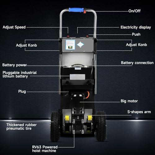 Carretilla eléctrica para escaleras 900 lb capacidad miniatura 6