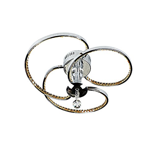Lustre LED cristal design moderne 50cm luminaire chic chambre
