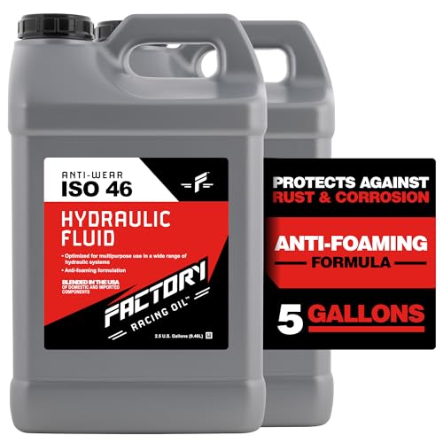 Factory Racing Oil 214803 Twin Pack Anti-Wear ISO 46 Hydraulic Fluid - 5 Gallons (2x2.5 Gal Bottles)