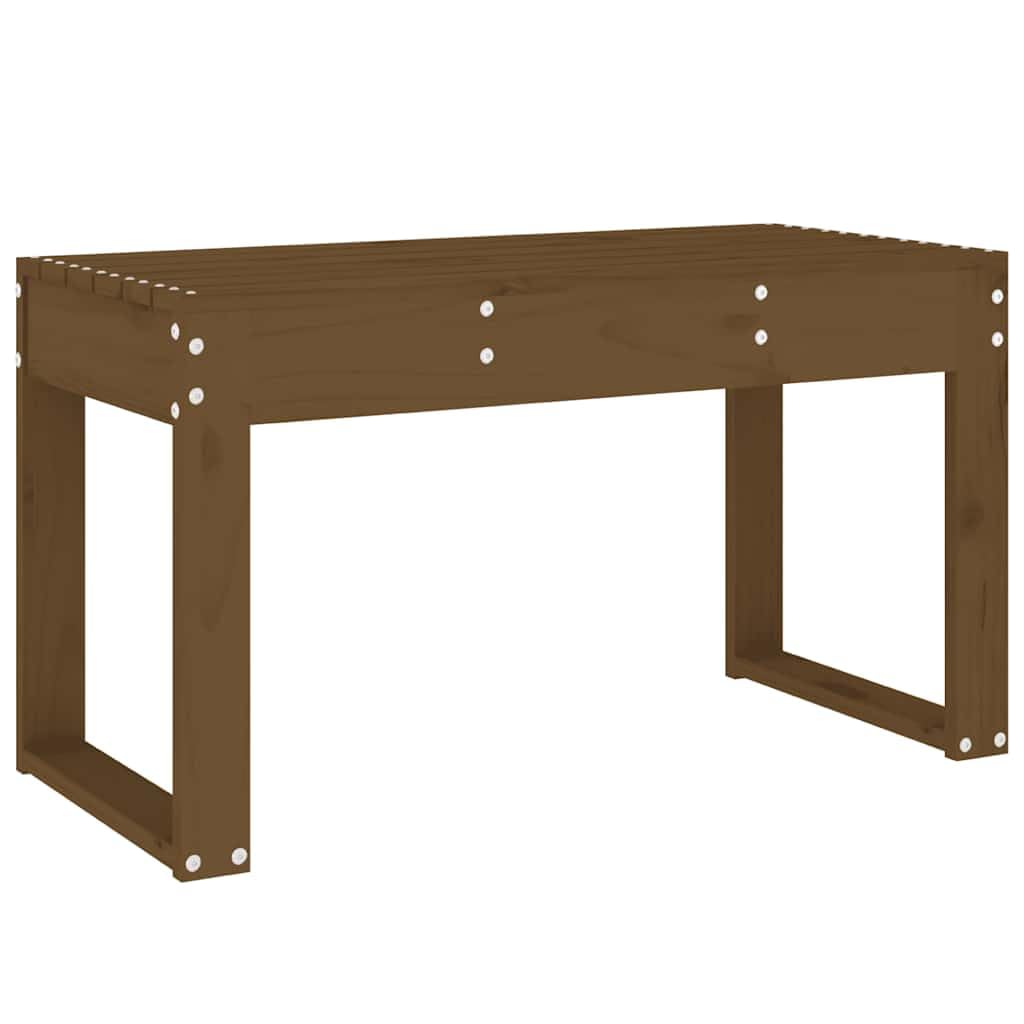 Banco de jardín 80x38x45 cm Pino macizo Miel Marrón