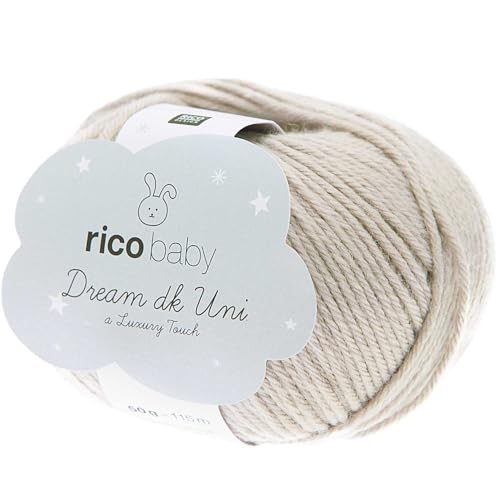 Laine layette BABY DREAM DK UNI - Rico 017 Gris