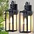18'' Large Outdoor Wall Lights 2 Packs, Modern Black Exterior Lighting Fixtures, Waterproof Outdoor Sconces Porch Light for House Wall Mount, Farmhouse Wall Lanterns for Front Door, Garage