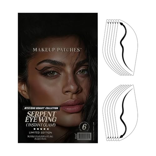 Jeruytgh Pegatinas Para Maquillaje De Ojos | 6 Pares De Calcomanías Duraderas E Impermeables,Calcomanías Para Maquillaje De Ojos,Para Disfraces Faciales De Personajes Fiesta Festival