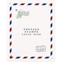 Postage Stamps Stock Book Stamp album for collectors, kids and adults, large Vintage stamp album stockbook - Cream paper
