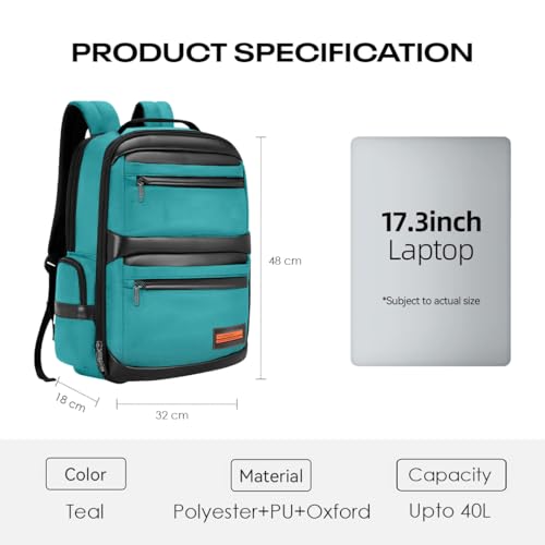 Image of Nordia Laptop Backpack - Sleek & Waterproof, Multi-Compartment Design, and Padded Straps for Work, School & Commute