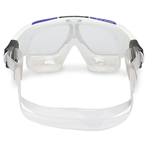 Máscara de natação aqua sphere seal 2.0 lady branca/lilás - lente transparente