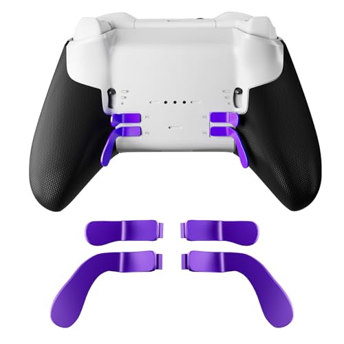 Image of Paddles for XBOX Elite 2 Controller, Replacement Accessories for Xbox Elite Series 2 /2 Core Controller, 4 Pcs Magnetic Metal Elite Controller Paddles, Durable Stainless Steel, Easy Installation, Secure Fit(Purple)