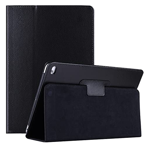 EKVINOR Case for iPad 9.7 2018 2017, Lightweight PU Leather Folio Stand Case Multi-Angle Viewing Protective Case Cover for iPad 9.7 Inch 6th Gen, 5th Gen - Black