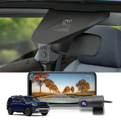 Fitcamx Front 4K+Rear 1080P Dash Cam for 2026 Honda Passport (HD2-D4100) RTL TrailSport Touring Blackout Elite, OEM Look, Dual HD Video, WiFi & APP, Loop Recording, G-Sensor, Easy to Use, 128GB Card