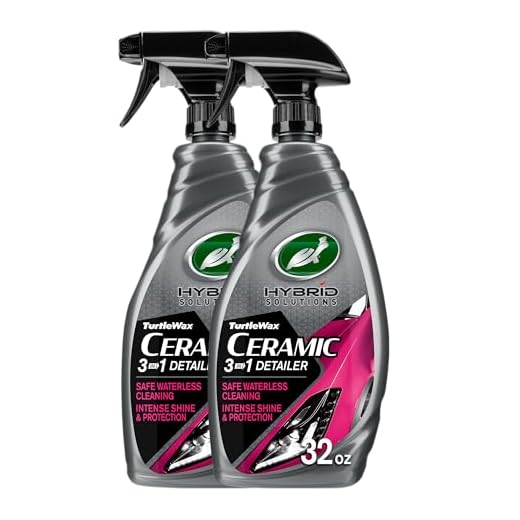 Turtle Wax Hybrid Solutions Ceramic 3-in-1 Car Detailer, 32 oz. (Pack of 2)