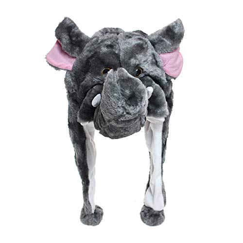 Glamexx24 Plüsch Tier Ohr Hut Tiermütze Kostüm Karneval Cap Pinguin Tiger Cosplay Kinder