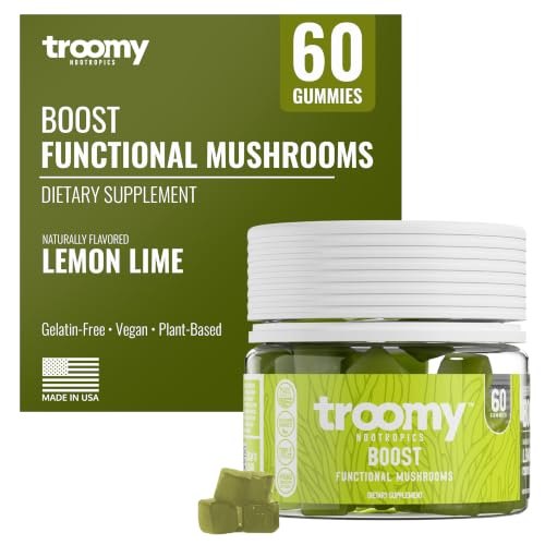 Image of Troomy Reishi Mushroom Gummies with Ashwagandha - Berry Acai, 60 Count