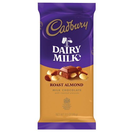 Cadbury Roasted Almond Milk Chocolate Bar 3.5oz (7-pack)