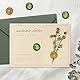 craspire Wachs-Siegelstempel, 2 Seite, Mini-Messingsäule, Siegelstempel, 15 mm, Für Hochzeitseinladung, Dekoration, Geburtstag, Grußkarten, Geschenk, Scrapbooking (Ginkgo & Farn)