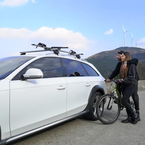 COWVIE Aluminum Universal Roof Rack Cross Bars Pro Keyed Locks 120CM - Image 6