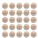 Produktbild EXCEART 50Pcs Unvollendete Holzkugeln 25Mm Basteln Holzperlen Nicht Poröse Loch Graffiti Malerei Schmuckherstellung Zubehör (Holzfarbe)