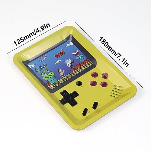 Rolling Trays Premium Metal Tray with Design - Perfect Size for Home Or Travel Accessories, Game - Image 3