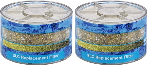 Sprite Shower Filter Replacement Cartridge, Pack of 2 | Slim-Line SLC | Blue | 1 Count per Pack