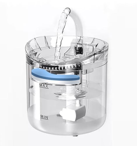 Fuente automática de agua para gatos 2L transparente