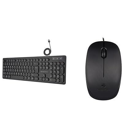 ZEBRONICS K24 USB Keyboard with Long Life 8 Million Keystrokes, Silent & Comfortable Use, Slim Desig