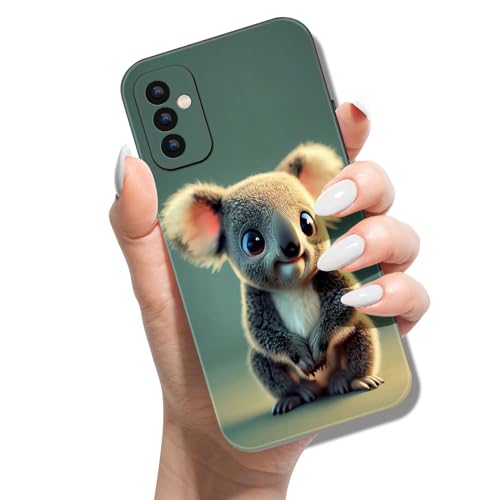 Funda de silicona para Samsung Galaxy A16 5G, delgada, suave, de TPU, con bonito diseño de patrón, a prueba de golpes, para niñas y mujeres, diseño de oso koala