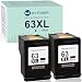 MYTONER Remanufactured Ink Cartridge for HP 63 XL 63XL for Officejet 5258 5255 4655 3830 4650 3833 3831 Envy 4520 4512 4516 Deskjet 1112 3632 2130 2131 3630 3633 3634 Printer (2 Black)