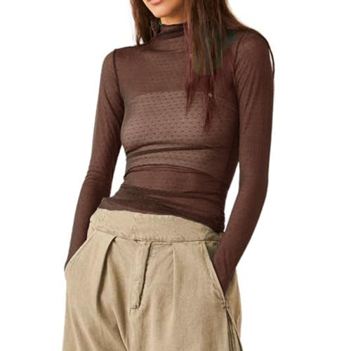 トップス Print Sheer High Neck Sheer High Neck Knitted Top | boohoo CA