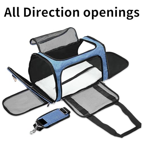 Image of Soft-Sided Cat /Dog /Pet Carrier, Collapsible Pets Travel Carriers