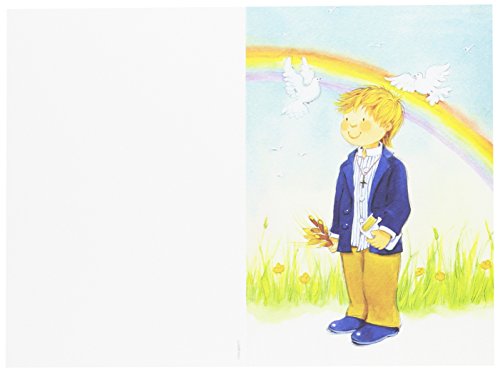 Mopec Portafoto de Primera Comunión con un niño con un Arco Iris,...