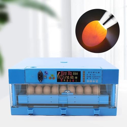 Huevos de gallina fértiles para incubar con volteador automático de huevos, control de temperatura, control de humedad y recarga automática de agua para pollos, patos y codornices