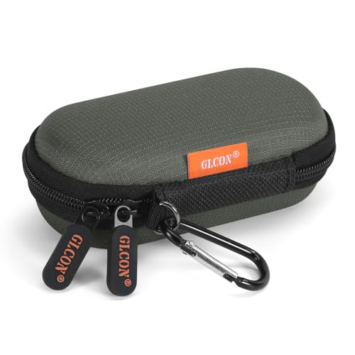 Image of Ultra-Hard Small Carrying Case for Wired Earbuds, MP3 Player, Heart Monitor, USB Cable, Flash Drive - Portable Mini IEM Case Universal Pouch Bag for In Ear Monitor, Airpods, Galaxy Buds, Earpods, iPod